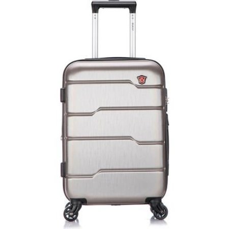 RTA PRODUCTS LLC DUKAP Rodez Lightweight Hardside Luggage Spinner 20" Carry-On - Silver DKROD00S-COA